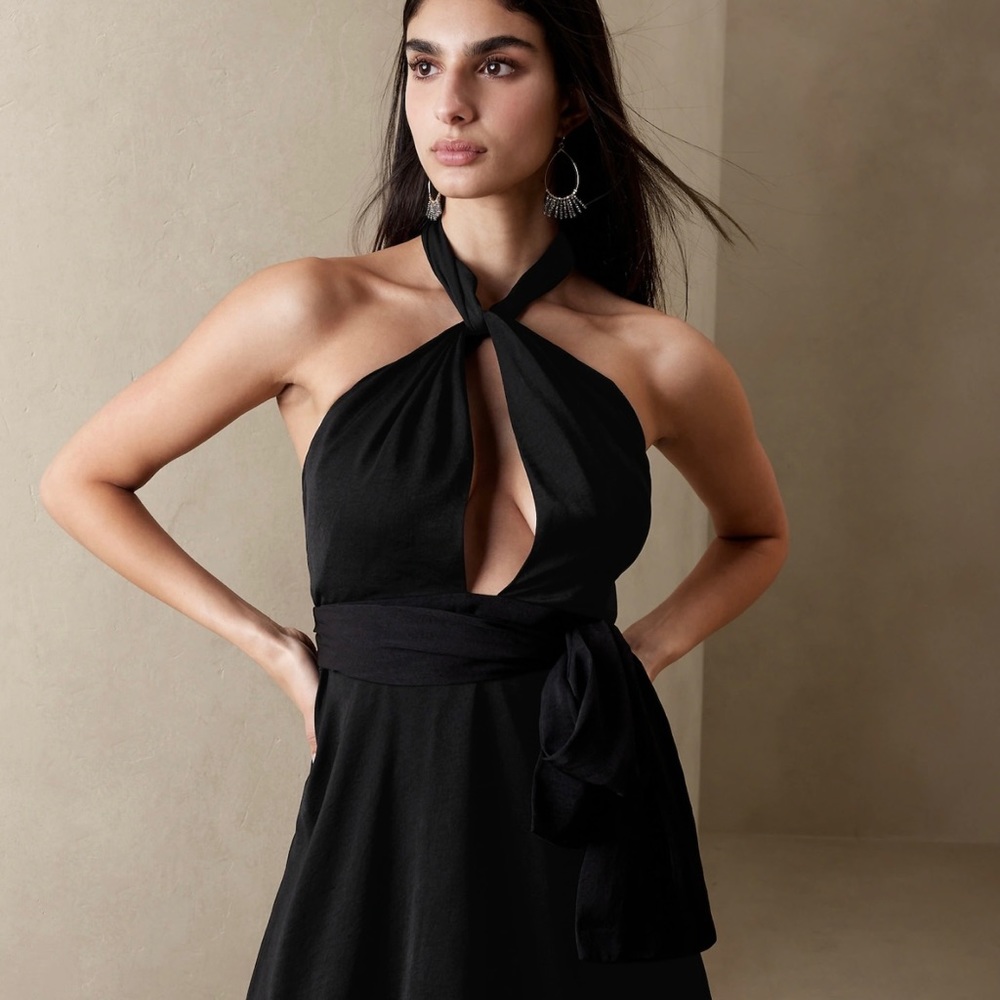 Halter neck Banana Republic mini dress